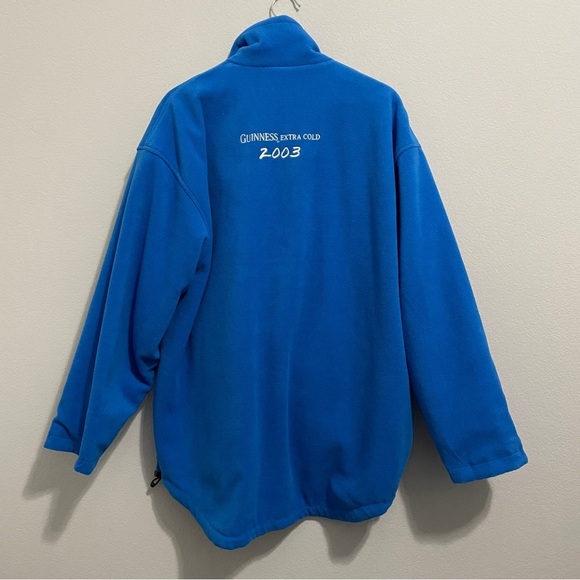 Guinness Official Merchandise 1/4 Zip Jacket Black Blue Reversible L/XL Rare - Picture 11 of 14